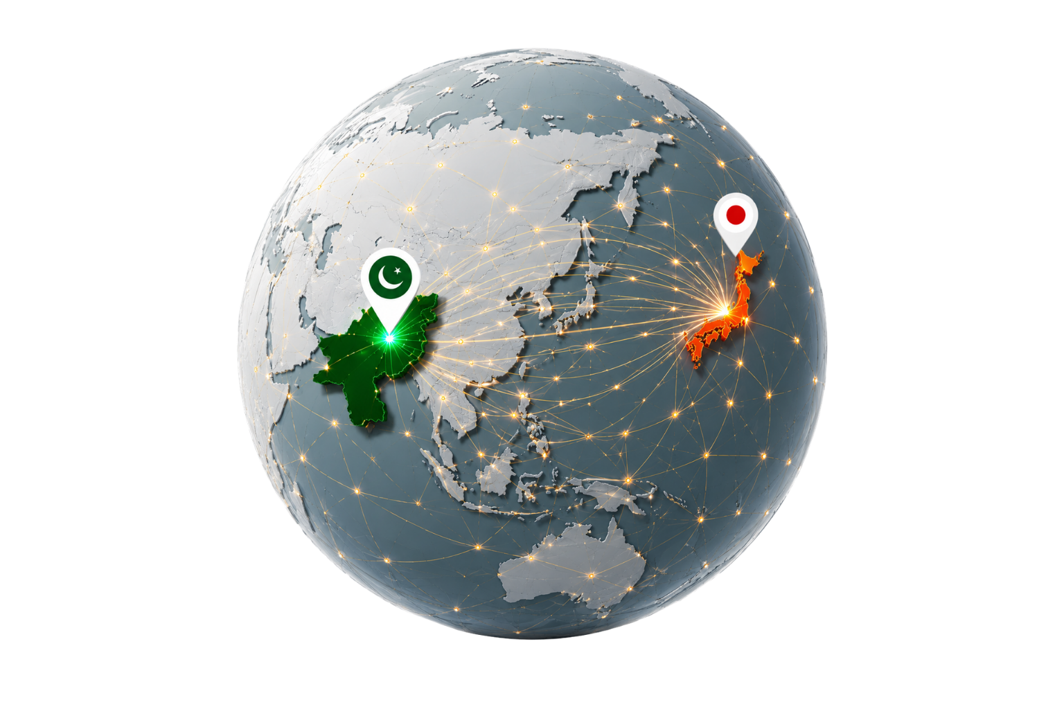 日本とパキスタンをつなぐグローバルネットワーク